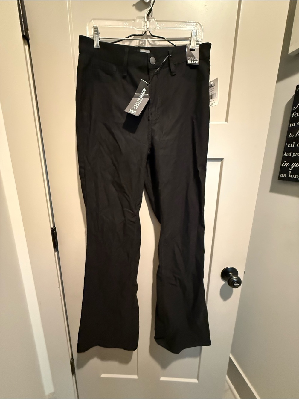 Black Stretch Flare Pants